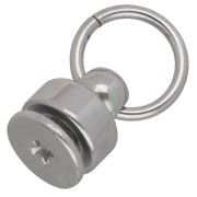 Remaches con anilla de 9 x 8 mm para carcasa de teléfono móvil - Acero inoxidable 304L x2