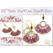 Cuentas de vidrio Piros® by Puca® 2x5 mm - Halo Cardinal x10g