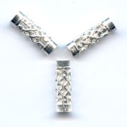 Tubos filigrana 12x4 mm  plateado x6|raw }}