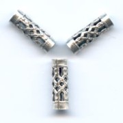 Tubos filigrana 12x4 mm plateado antiguo x6|raw }}