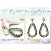 Minos® by Puca® 2.5x3 mm - Chatoyant Teal Blue x5g