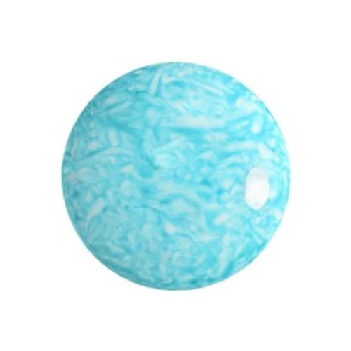 Cabujón redondo de vidrio de Puca® 18 mm - Turquesa lechosa x1