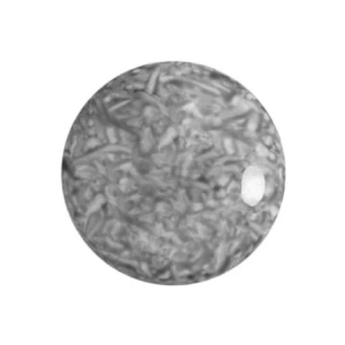 Cabujón redondo de vidrio de Puca® 18 mm - Gris Lechoso x1