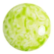 Cabujón redondo de vidrio de Puca® 25 mm - Citrino lechoso x1