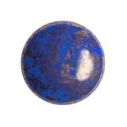 Cabujón redondo de vidrio de Puca® 18 mm - Frost Royal Blue Bronze x1|raw }}