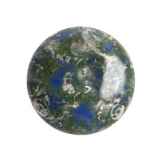 Cabujón redondo de vidrio de Puca® 18 mm - Azul real escarchado Nuevo Picasso x1|raw }}