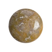 Cabujón redondo de vidrio de Puca® 18 mm - Escarcha Parma New Picasso x1