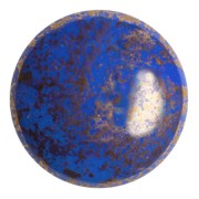 Cabujón redondo de vidrio de Puca® 25 mm - Frost Royal Blue Bronze x1|raw }}