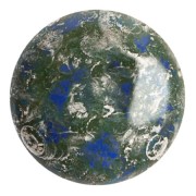 Cabujón redondo de vidrio de Puca® 25 mm - Azul real escarchado Nuevo Picasso x1|raw }}