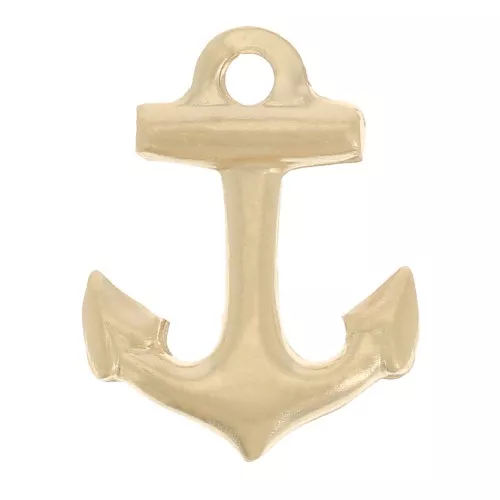 Charm ancla 11x9 mm - Gold filled x1