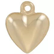 Colgante corazón 12x10 mm - Gold filled x1