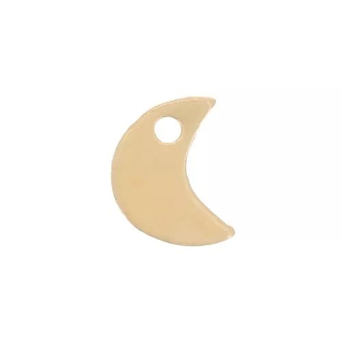 Mini luna encanto 5x4 mm - Gold filled x1