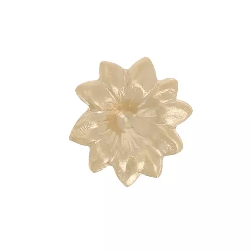 Elemento flor adhesivo 6 mm - Gold filled x1