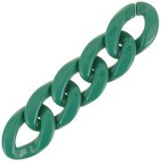 Eslabón acrílico trenzado oval 29x21 mm - Verde oscuro x1|raw }}