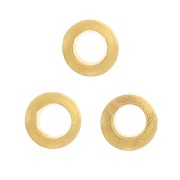Anillas cerradas 2,5x0,6 mm - Doradas con oro fino x25