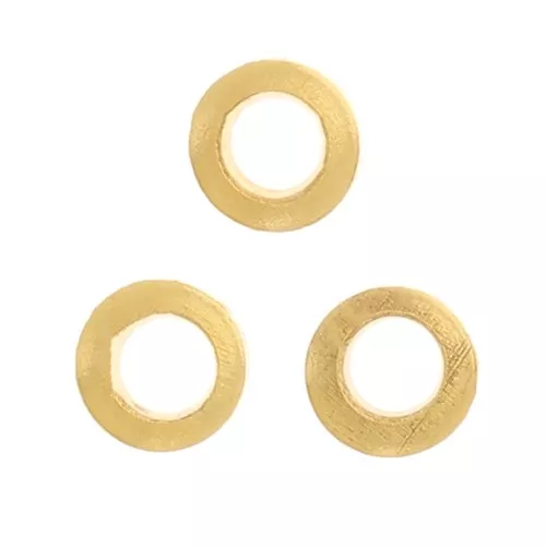 Anillas cerradas 2,5x0,6 mm - Doradas con oro fino x25