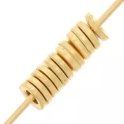 Anillas cerradas 2,5x0,6 mm - Doradas con oro fino x25