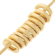 Anillas cerradas  3x0.8 mm - Doradas con oro fino x25