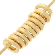 Anillas cerradas 3x0.8 mm - Doradas con oro fino x25