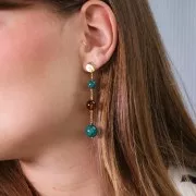 Cuentas de resina japonesa Miyuki 8 mm - Plateado x152cm