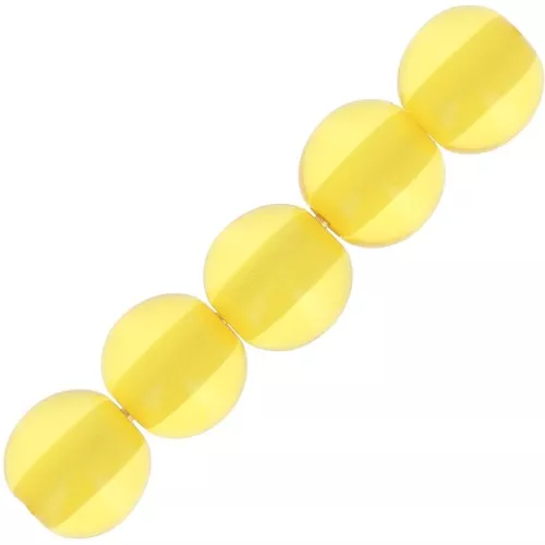 Perlas de resina transparente 6 mm - Amarillo sol x10