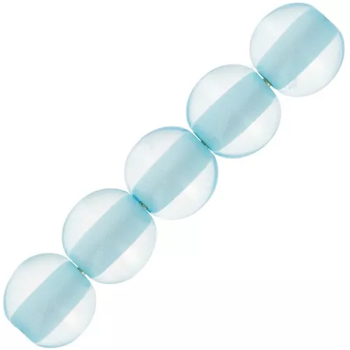 Perlas de resina transparente 6 mm - Azul claro x10