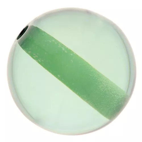 Perlas de resina transparente 8 mm - Verde x1