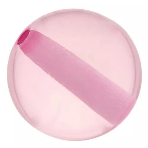 Cuentas de resina transparente 8 mm - Rosa claro x1
