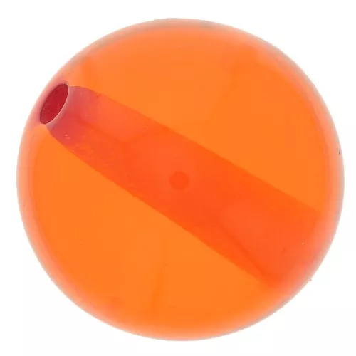 Cuenta de resina transparente 10 mm - Naranja x1