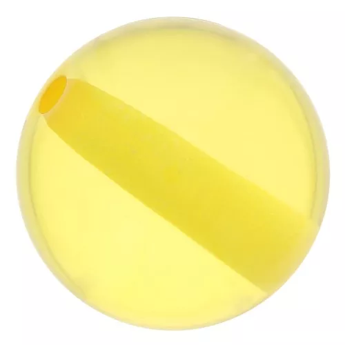Cuenta de resina transparente 10 mm - Amarillo sol x1