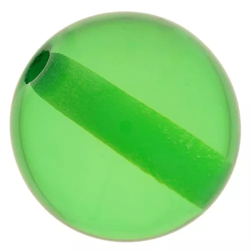 Cuenta de resina transparente 10 mm - Verde pradera x1