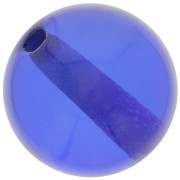 Cuenta de resina transparente 12 mm - Azul royal x1
