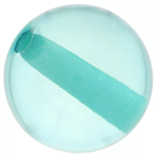 Cuenta de resina transparente 12 mm - Azul Caribe x1