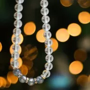 Cuenta de resina transparente 12 mm - Azul claro x1