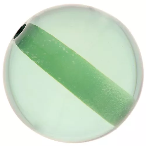 Cuenta de resina transparente de 14 mm - Verde x1