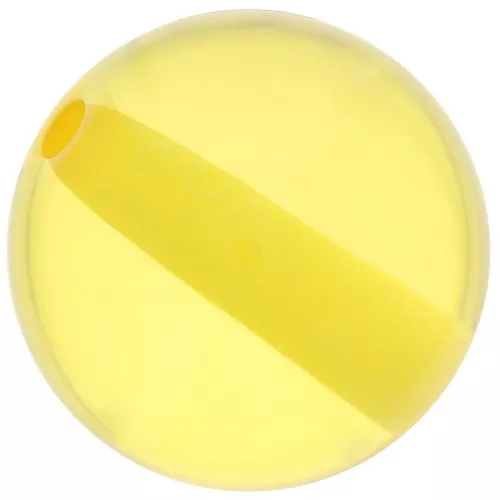 Cuenta de resina transparente de 14 mm - Amarillo sol x1