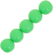Perlas de resina opaca 6 mm - Verde pradera x10|raw }}