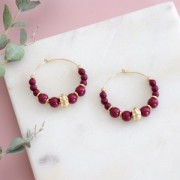 Perlas de resina opaca 6 mm - Terracota x10