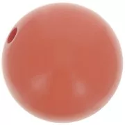 Perle en résine opaque 14 mm - Terre cuite x1
