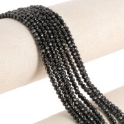 Cuentas facetadas redondas aplanadas 4x3 mm piedra preciosa - Spinelle x36cm
