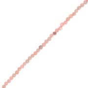 Cuenta redonda facetada 2 mm gema - Thulite x39cm