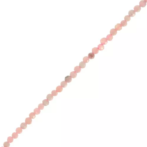Cuenta redonda facetada 2 mm gema - Thulite x39cm