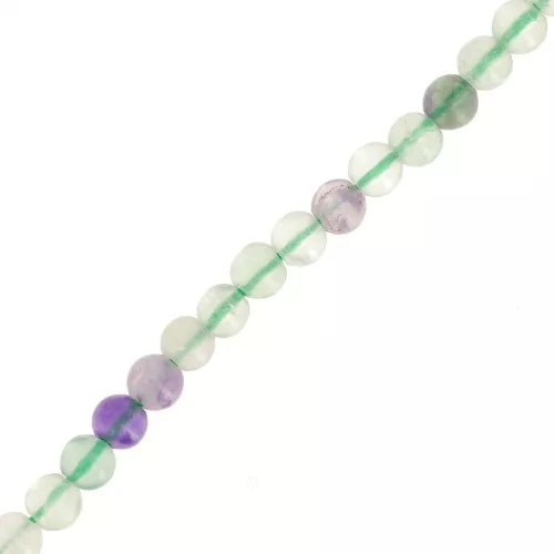 Cuenta redonda 4 mm gema - Fluorita x38cm