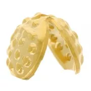 Tapanudos 7 mm dorado con oro fino x4