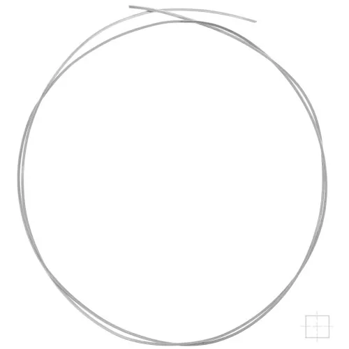 Alambre cuadrado semiduro - recocido 1,3 mm - Plata 925 x1m