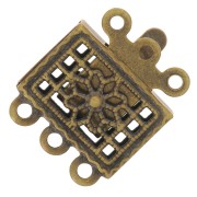 Cierre 3 hilos 10 mm bronce x2