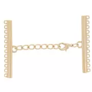 Cierre 12 filas 45 mm para pulsera y collar - Dorado x1