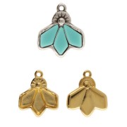 Cymbal - Charm para Cometa Perla 19x17 mm - Dentro - Dorado con oro fino x1