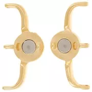 Cymbal Cierre magnético para cuentas Delica 11/0 30x18 mm Souda III Dorado con oro fino