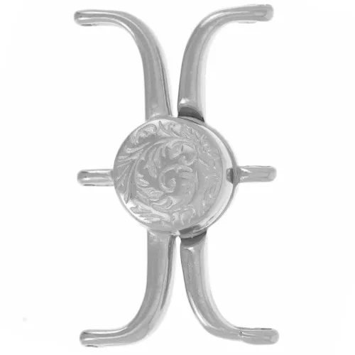 Cymbal Cierre magnético para cuentas Delica 11/0 30x18 mm Souda III Plateado antiguo